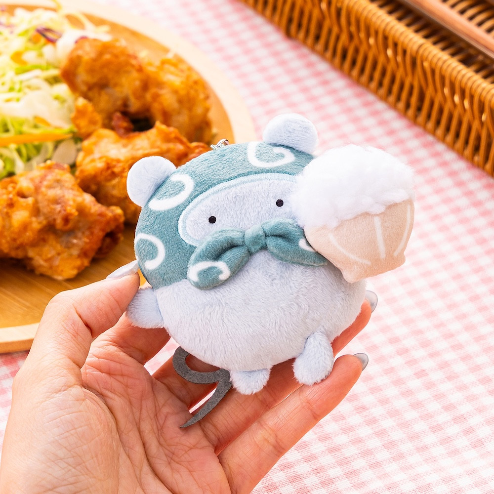 ホワイトタイガーとブラックタイガー グルメなぬいぐるみくじ - グレイ