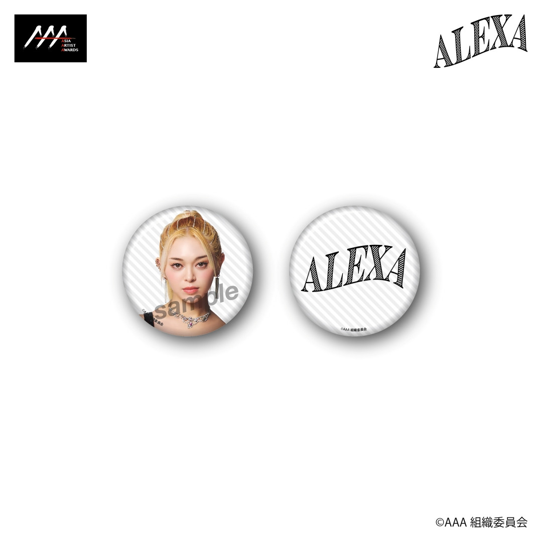 C賞 缶バッジ2個セット AleXa(全3種)