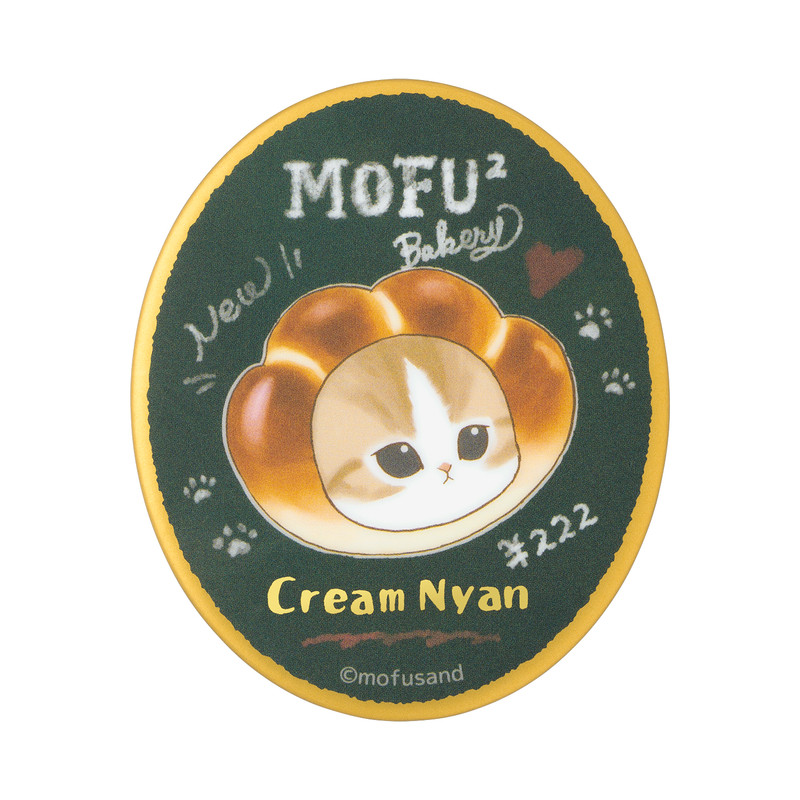 mofusand もふもふベーカリー マットなオーバル缶バッジ（全10種
