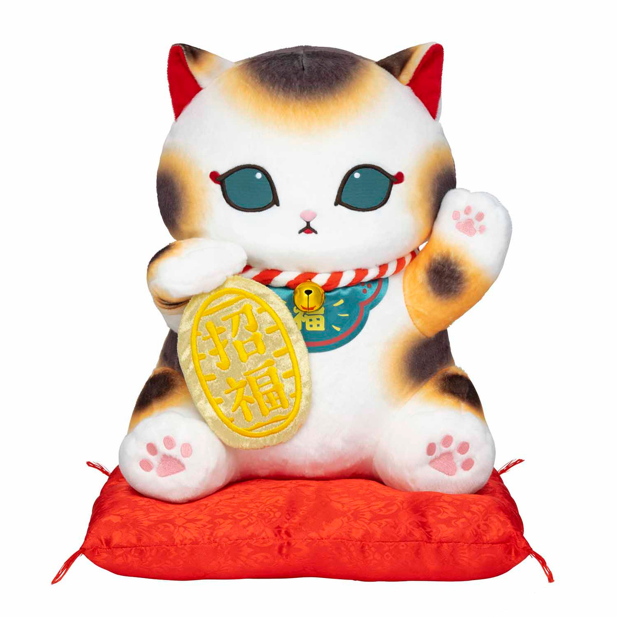 A賞 BIGな招き猫ぬいぐるみ(座布団付き)