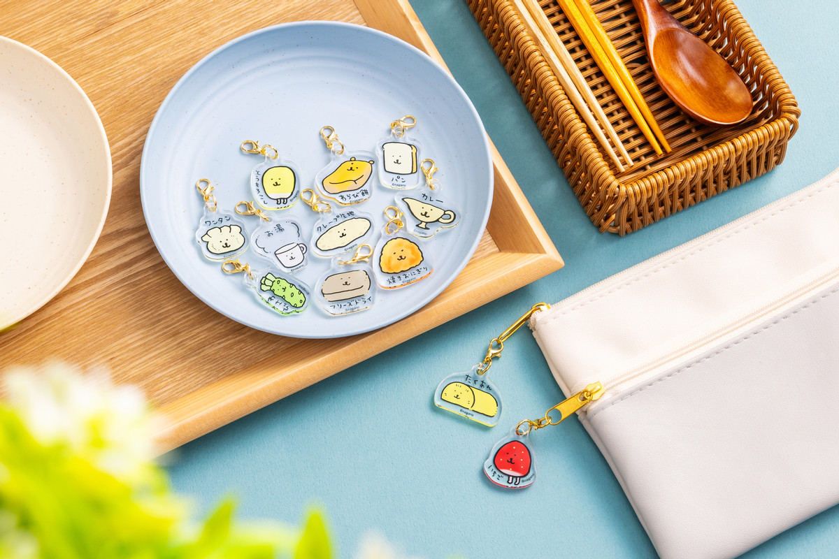 ナガノくじ おかおがついたおちびな食べもの アクリルチャーム 20個セット ナガノキャラクターズ おかおがついたおちびな食べものアクリル